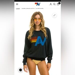 Aviator Nation Logo Crewneck